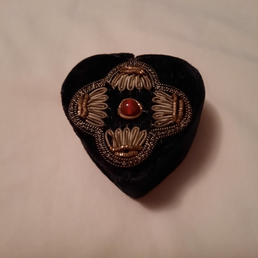 Velvet Heart Embellished Box